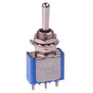 (On)-Off-(On) Momentary 6.35mm Miniature Toggle Switch SPDT 4A 30VDC 5637AB  (On)-Off-(On) Momentary 6.35mm Miniature Toggle Switch SPDT 4A 30VDC 5637AB