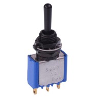 Black (On)-Off-(On) Momentary 6.35mm Miniature Toggle Switch SPDT 4A 30VDC 5637AD1.25G  Black (On)-Off-(On) Momentary 6.35mm Miniature Toggle Switch SPDT 4A 30VDC 5637AD1.25G