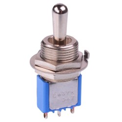 (On)-Off-(On) Momentary 11.9mm Miniature Toggle Switch SPDT 4A 30VDC 5637MAB-27 