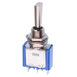 On-Off-On 6.35mm Miniature Toggle Switch SPDT 4A 30VDC 5639A9  On-Off-On 6.35mm Miniature Toggle Switch SPDT 4A 30VDC 5639A9