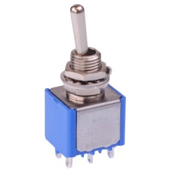 On-(On) Momentary 6.35mm Miniature Toggle Switch DPDT 4A 30VDC 5642A  On-(On) Momentary 6.35mm Miniature Toggle Switch DPDT 4A 30VDC 5642A