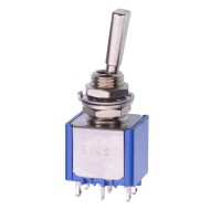 On-(On) Momentary 6.35mm Miniature Toggle Switch DPDT 4A 30VDC 5642A9  On-(On) Momentary 6.35mm Miniature Toggle Switch DPDT 4A 30VDC 5642A9