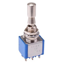 On-On-On Locking 6.35mm Miniature Toggle Switch DPDT 4A 30VDC 5644THA3V  On-On-On Locking 6.35mm Miniature Toggle Switch DPDT 4A 30VDC 5644THA3V