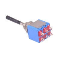 5646AB-21+U642 Black Long Lever On-On Miniature Toggle Switch DPDT 5646AB-21+U642 Black Long Lever On-On Miniature Toggle Switch DPDT