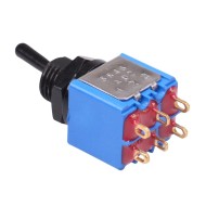 Black On-On Miniature Toggle Switch Sealed DPDT - 5646AD2GBX443  Black On-On Miniature Toggle Switch Sealed DPDT - 5646AD2GBX443