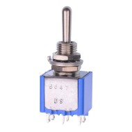 (On)-Off-(On) Momentary Miniature Toggle Switch DPDT 4A 30VDC (On)-Off-(On) Momentary Miniature Toggle Switch DPDT 4A 30VDC