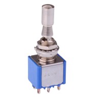 On-Off-On Locking 6.35mm Miniature Toggle Switch DPDT 4A 30VDC 5649AB3V  On-Off-On Locking 6.35mm Miniature Toggle Switch DPDT 4A 30VDC 5649AB3V