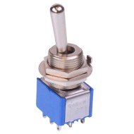 On-On 11.9mm Miniature Toggle Switch 3PDT 4A 30VDC 5656MA24  On-On 11.9mm Miniature Toggle Switch 3PDT 4A 30VDC 5656MA24