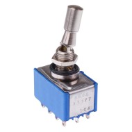 On-On Locking 6.35mm Miniature Toggle Switch 4PDT 4A 30VDC 5666AB2VX1177  On-On Locking 6.35mm Miniature Toggle Switch 4PDT 4A 30VDC 5666AB2VX1177
