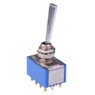 On-On 6.35mm Miniature Toggle Switch 4PDT 4A 30VDC 5666AD2B8  On-On 6.35mm Miniature Toggle Switch 4PDT 4A 30VDC 5666AD2B8