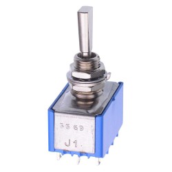 On-Off-On 6.35mm Miniature Toggle Switch 4PDT 4A 30VDC 5669A9  On-Off-On 6.35mm Miniature Toggle Switch 4PDT 4A 30VDC 5669A9