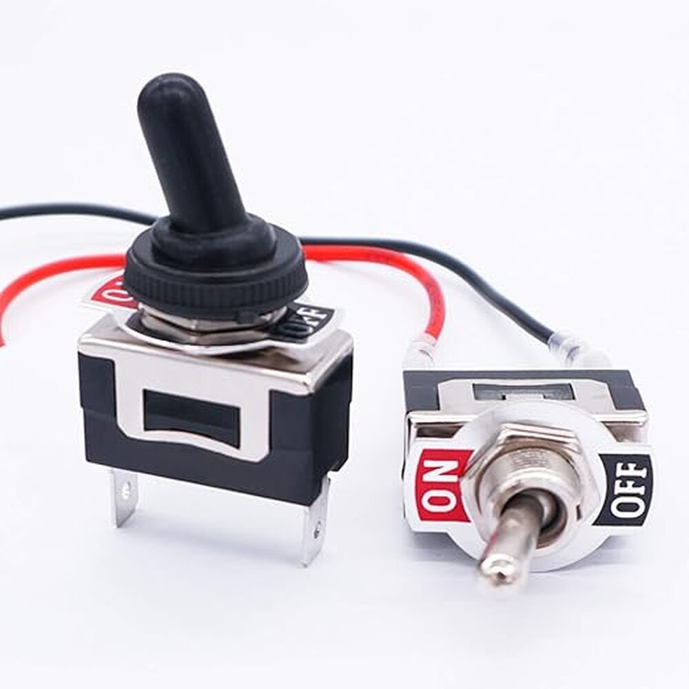 Miniature Toggle Switches 2 Pin ON(Off) With 5''Leads 3Pcs Toggle ...