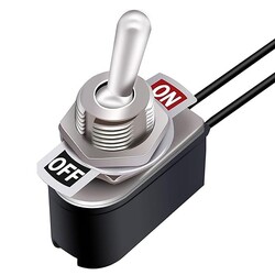 Miniature Toggle Switches 2 Pin ONOff Latching SPST With 5''Leads KNS-1 Miniature Toggle Switches 2 Pin ONOff Latching SPST With 5''Leads KNS-1