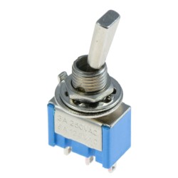 On-Off-On Mini Toggle Switch Flat Handle SPDT On-Off-On Mini Toggle Switch Flat Handle SPDT