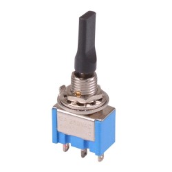 On-Off-On Mini Toggle Switch Flat Lever SPDT On-Off-On Mini Toggle Switch Flat Lever SPDT