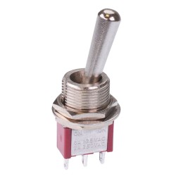 On-On Large Handle 12mm Mini Toggle Switch SPDT 3A 250V On-On Large Handle 12mm Mini Toggle Switch SPDT 3A 250V