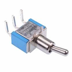 On-On Miniature Horizontal PCB Toggle Switch SPDT On-On Miniature Horizontal PCB Toggle Switch SPDT