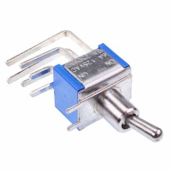 On-On Miniature Vertical PCB Toggle Switch DPDT On-On Miniature Vertical PCB Toggle Switch DPDT