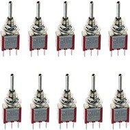 On/Off/On Miniature Toggle Switches Car Dash Dashboard SPDT 3Pin Pack of 10 On/Off/On Miniature Toggle Switches Car Dash Dashboard SPDT 3Pin Pack of 10