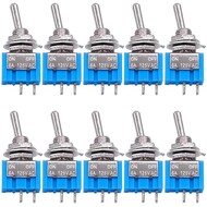 SPST Miniature Toggle Switches 2 Pin 2 Position ON/Off 6A 125V MTS-101 SPST Miniature Toggle Switches 2 Pin 2 Position ON/Off 6A 125V MTS-101