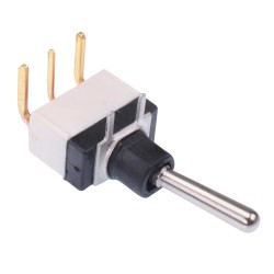 On-On Washable PCB Miniature Toggle Switch SPDT 0.4A 20V SW236CD-13  On-On Washable PCB Miniature Toggle Switch SPDT 0.4A 20V SW236CD-13