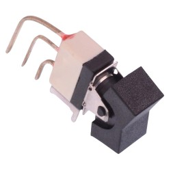 Black On-Off-On Washable PCB Miniature Toggle Switch SPDT 4A 30VDC - SWW239A6X658  Black On-Off-On Washable PCB Miniature Toggle Switch SPDT 4A 30VDC - SWW239A6X658