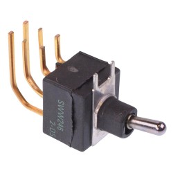 On-On Washable PCB Miniature Toggle Switch DPDT 0.4A 20V SWW246CD-7  On-On Washable PCB Miniature Toggle Switch DPDT 0.4A 20V SWW246CD-7