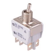 On-(On) Momentary 12mm Toggle Switch DPDT 15A 250VAC 645H/2X2330  On-(On) Momentary 12mm Toggle Switch DPDT 15A 250VAC 645H/2X2330