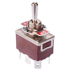 On-Off-(On) Momentary Toggle Switch DPDT 15A 250VAC On-Off-(On) Momentary Toggle Switch DPDT 15A 250VAC