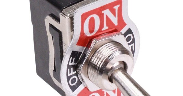 (On)-Off-(On) Toggle Switch Screw Terminals 10A 250VAC SPDT