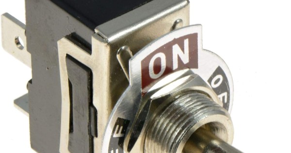 On-Off-On Toggle Switch SPDT 15A 250VAC 12mm