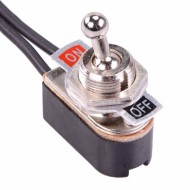 On-Off Prewired Toggle Switch SPST 10A 12VDC 12mm On-Off Prewired Toggle Switch SPST 10A 12VDC 12mm