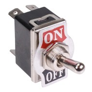 On-Off Toggle Switch DPST 15A 250VAC 12mm On-Off Toggle Switch DPST 15A 250VAC 12mm