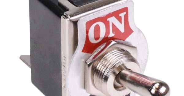 On-Off Toggle Switch DPST 15A 250VAC 12mm