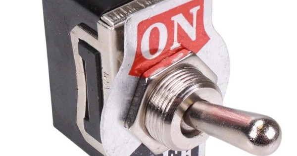 On-Off Toggle Switch Screw Terminals 10A 250VAC SPST