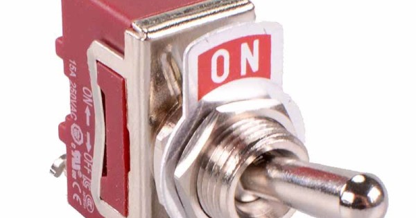 On-Off Toggle Switch Screw Terminals 250V 15A SPST