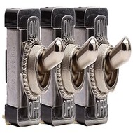 SPST 20 Amp AC/DC Heavy Duty Standard Toggle Switches 3 Pack SPST 20 Amp AC/DC Heavy Duty Standard Toggle Switches 3 Pack