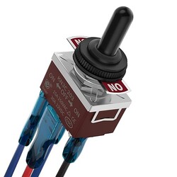 Standard Toggle Switches Latching Reverse Polarity 12V 30A Waterproof 4 Pin ON Off ON 3 Position with Cover
