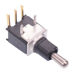On-Off-On Sub-Miniature Right Angle Horizontal PCB Toggle Switch SPDT TL39W005000 