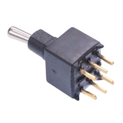 On-On Sub-Miniature PCB Toggle Switch DPDT TL46P005000  On-On Sub-Miniature PCB Toggle Switch DPDT TL46P005000
