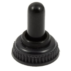 Toggle Switch Cover - Mini Black Silicone 6mm 