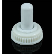Toggle Switch Cover - Mini White Silicone 6mm 