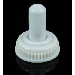 Toggle Switch Cover - Mini White Silicone 6mm 