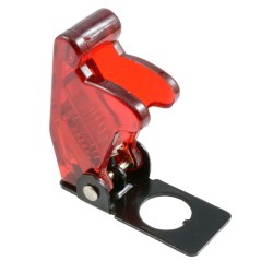 Toggle Switch Cover - Red Transparent Missile Style 12mm Toggle Switch Cover - Red Transparent Missile Style 12mm