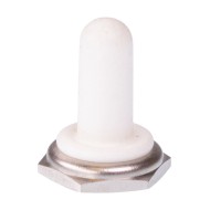 White Sealing Boot - U1567-7 - for 12mm Toggle Switches White Sealing Boot - U1567-7 - for 12mm Toggle Switches