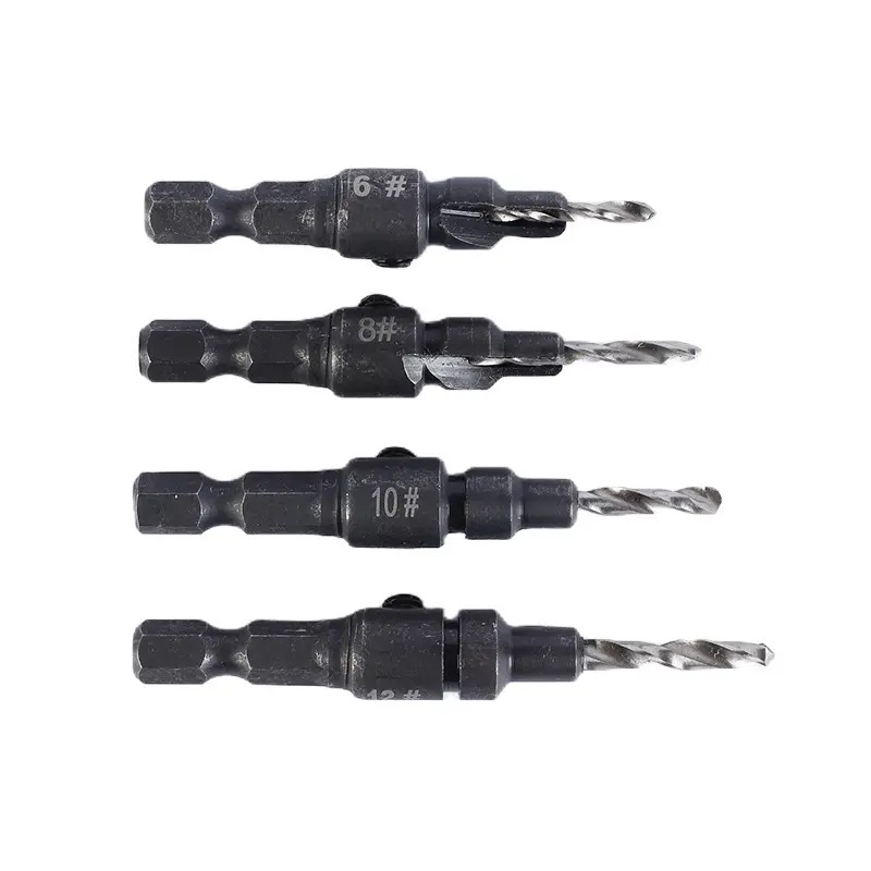 Finishing High Speed Steel Countersinking Drill Plastic Wood Panel Drilling Multifunction Woodworking Drill