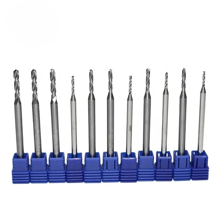 CNC Factory Customized HRC55 Drill Bit 2 Flutes Tungsten Milling Cutters Twist Drill Bit for Steel