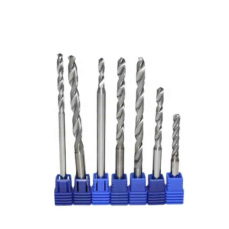 CNC Factory Customized HRC55 Drill Bit 2 Flutes Tungsten Milling Cutters Twist Drill Bit for Steel
