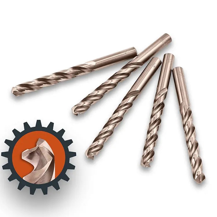 5 Pcs Professional Drill Tools Three Flut Twist Drill 1/2