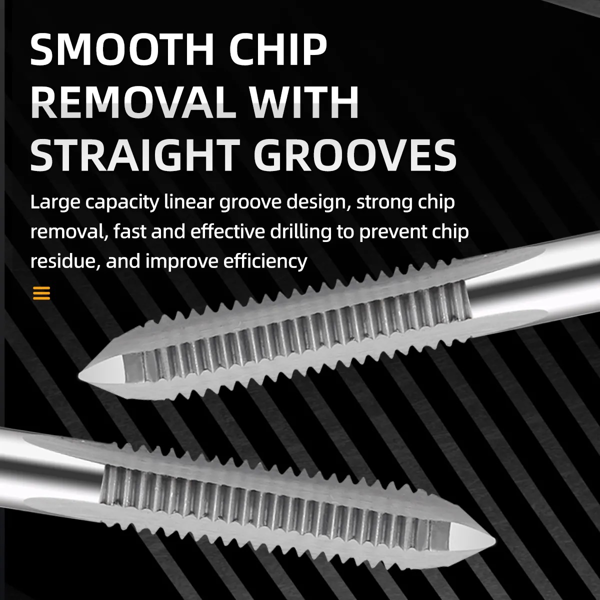 HSS Screw Tap Drill Bit M3-M8 Metric Straight Flute Thread Tap Drill Bits Set Hand Screw Tap